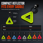 Hanging Bicycle Saddle Reflective Triangle for Cycling Safety Warning