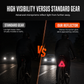 Hanging Bicycle Saddle Reflective Triangle for Cycling Safety Warning