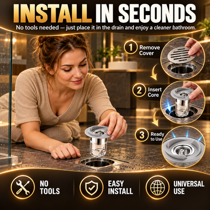 Universal Odor-Proof Floor Drain Core