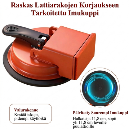Raskaankäytön lattianraon korjaaja imukupilla