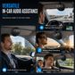 ⏰SP11-auton aurinkosuojan Bluetooth- handsfree-puhelin, jossa on tärinäkäynnistetty automaattinen virrankäynnistys, A2DP-tuki ja soittajanumeron ääniohje