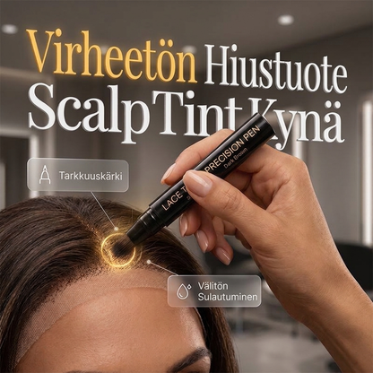 ✨Lace Tint Scalp Tint Pen – Hetkellinen pitsisolmujen sulautuskynä, hikoilua kestävä peruukin hiusrajan sävytys, luonnollisen päänahan ulkoasu pitsietuperuukkeihin