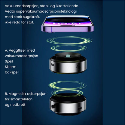 Magnetisk Bil Sugekopp Holder