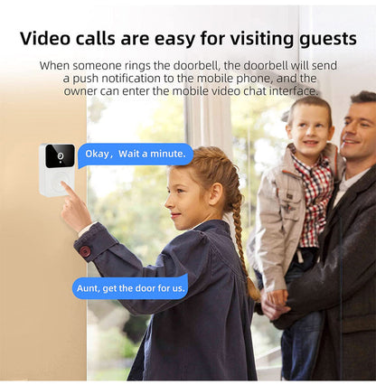 Trådløs Intelligent Video-Dørklokke - GRATIS FRAKT
